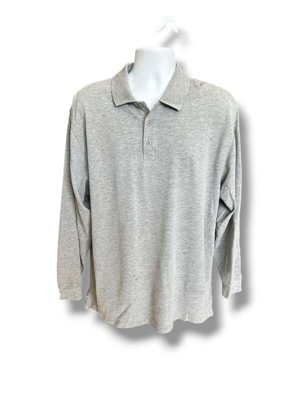 5.11 Tactical Series Long Sleeve Polo Shirt Gray Performance Work Uniform Large